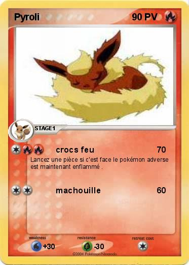 Pokémon Pyroli 50 50 – Crocs Feu – Ma Carte Pokémon concernant Coloriage Pokemon Pyroli