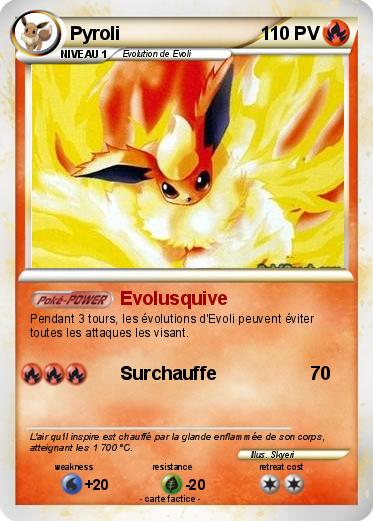 Pokémon Pyroli 84 84 – Evolusquive – Ma Carte Pokémon pour Coloriage Pokemon Pyroli