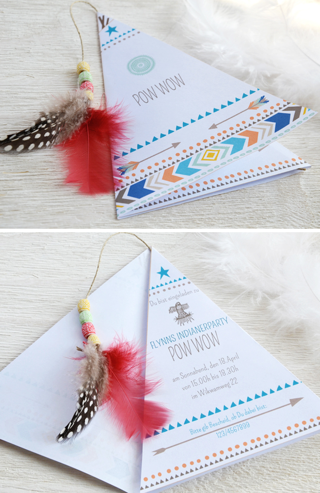Pow Wow – Indianerparty | Kindergeburtstagblog – Minidrops avec Indianer Kindergeburtstag