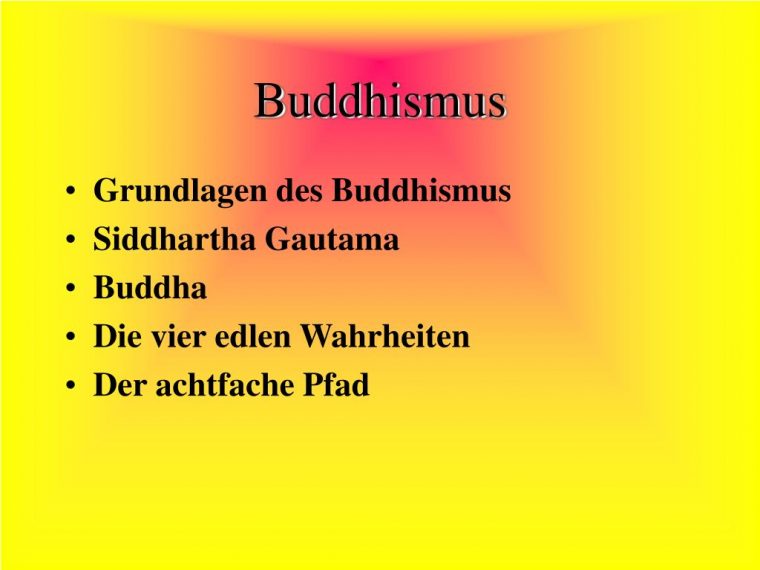 Ppt – Buddhismus Powerpoint Presentation, Free Download intérieur Achtfache Pfad Buddhismus