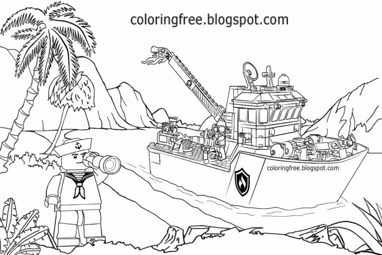 Printable Lego City Coloring Pages For Kids Clipart à Coloriage Lego City