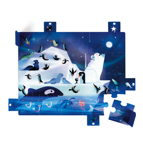 Puzzle Mit Überraschungsfunktion Sternenhimmel Nordpol 20 à Puzzle Selber Machen 20 Teile