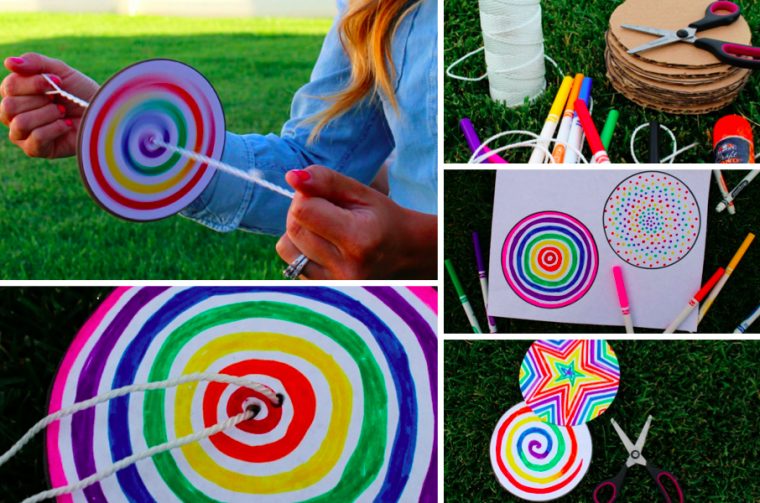 Réalisez Une Magnifique Toupie Colorée Super Amusante Pour destiné Creation Pour Enfant