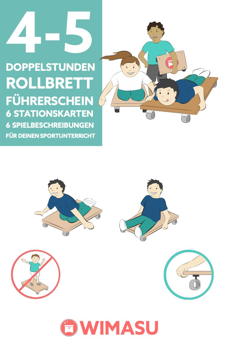 #Rollbrettführerschein Für Die #Grundschule Und dedans Psychomotorik Übungen