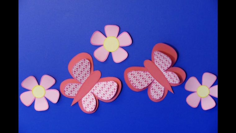 Schmetterling/Butterfly,Frühling, Ostern, Basteln Aus destiné Basteln Mit Kindern Papier