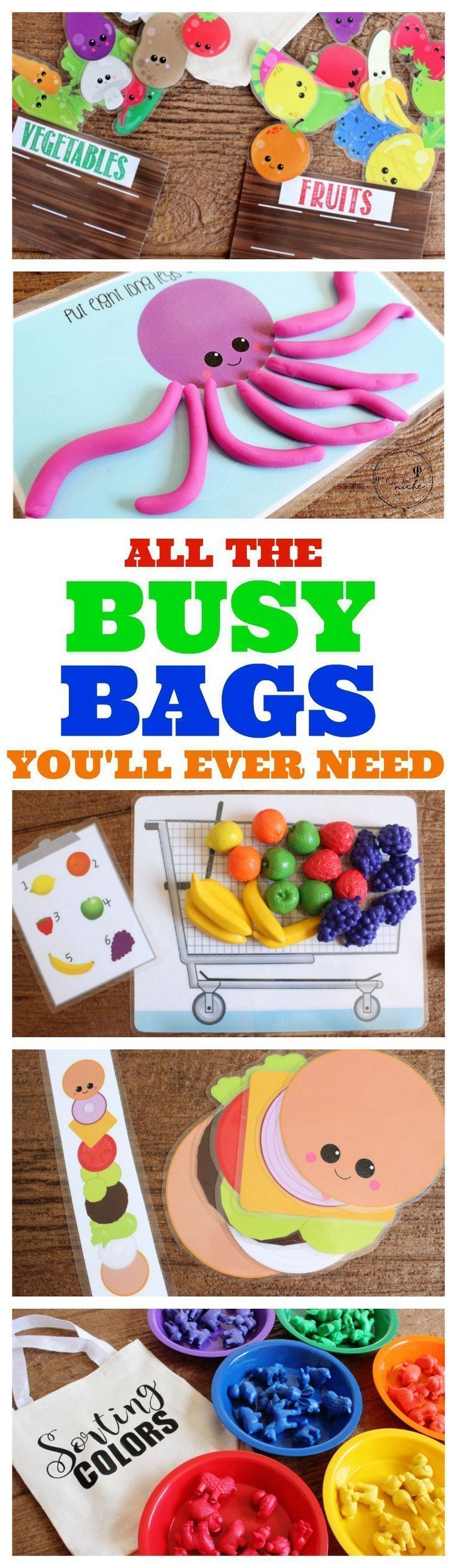 The Best Busy Bags Ever: Tons Of Activities | Aktivitäten pour Lernspiele Für Vorschulkinder
