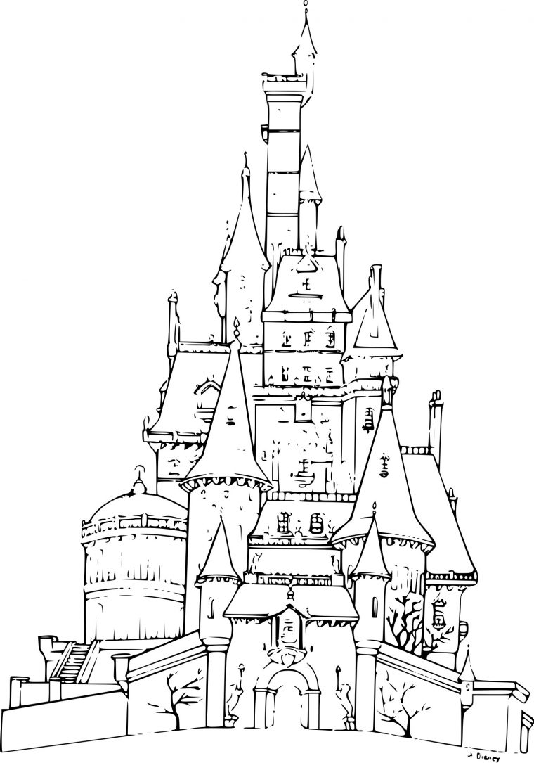 Top18+ Coloriage Chateau À Imprimer Gratuit Dessin encequiconcerne Coloriage Chateau Princesse Disney