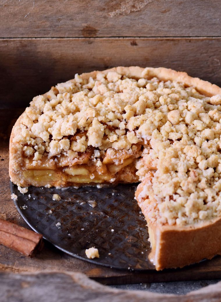 Veganer Apfelkuchen Mit Streuseln (Apple Pie) – Elavegan avec Apfel Streusel Kuchen