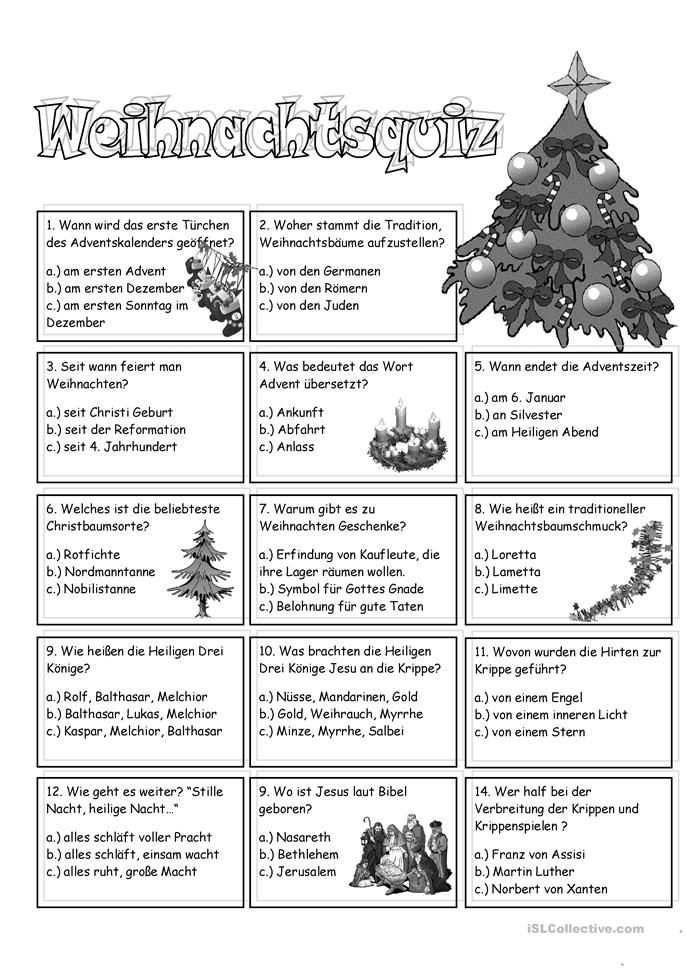 Weihnachtsquiz | Weihnachten Rätsel, Adventkalender à Quizfragen Für Kinder