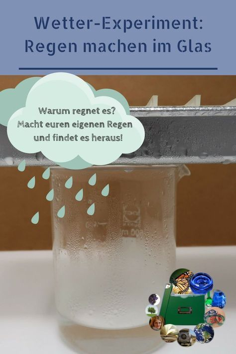 Wetter-Experiment: Diy-Regen Im Glas – Keinsteins Kiste tout Wasserexperimente Grundschule