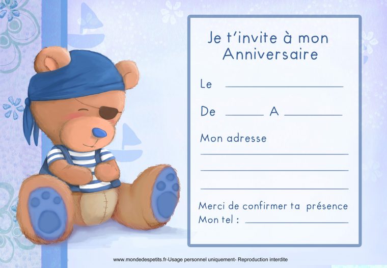 What Next: Carte Dinvitation Anniversaire Gratuite À à Invitation Anniversaire À Imprimer Gratuit