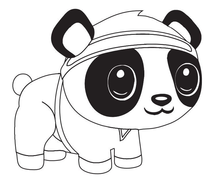 cute panda coloring pages