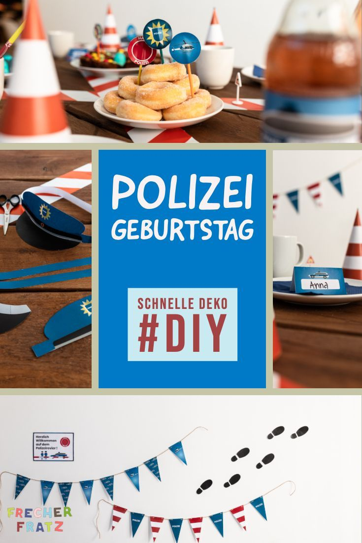 20 Diy Ideen Für Den Polizei Kindergeburtstag| Frecher serapportantà Polizei Party Kindergeburtstag Spiele