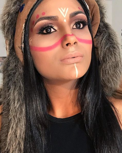 20 Harlekin-Ideen | Indianer Schminken, Indianer Make-Up concernant Fasching Indianer Schminken