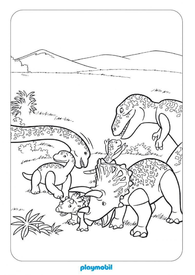 204 Dessins De Coloriage Dinosaure À Imprimer Sur à Coloriage De Dinosaure