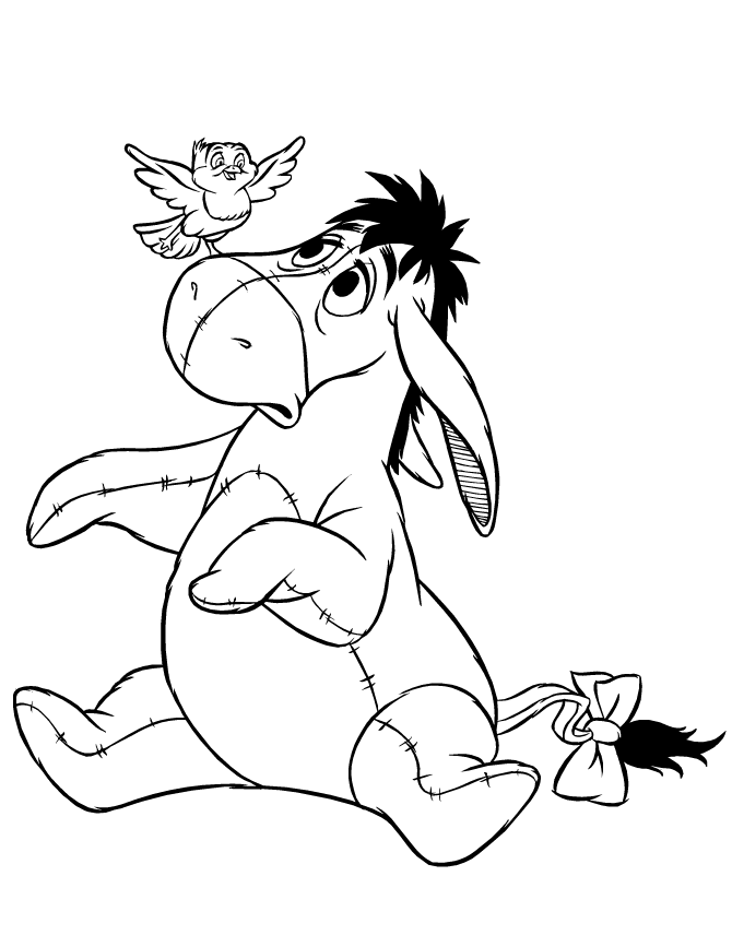 eeyore coloring pages eeyore coloring pages