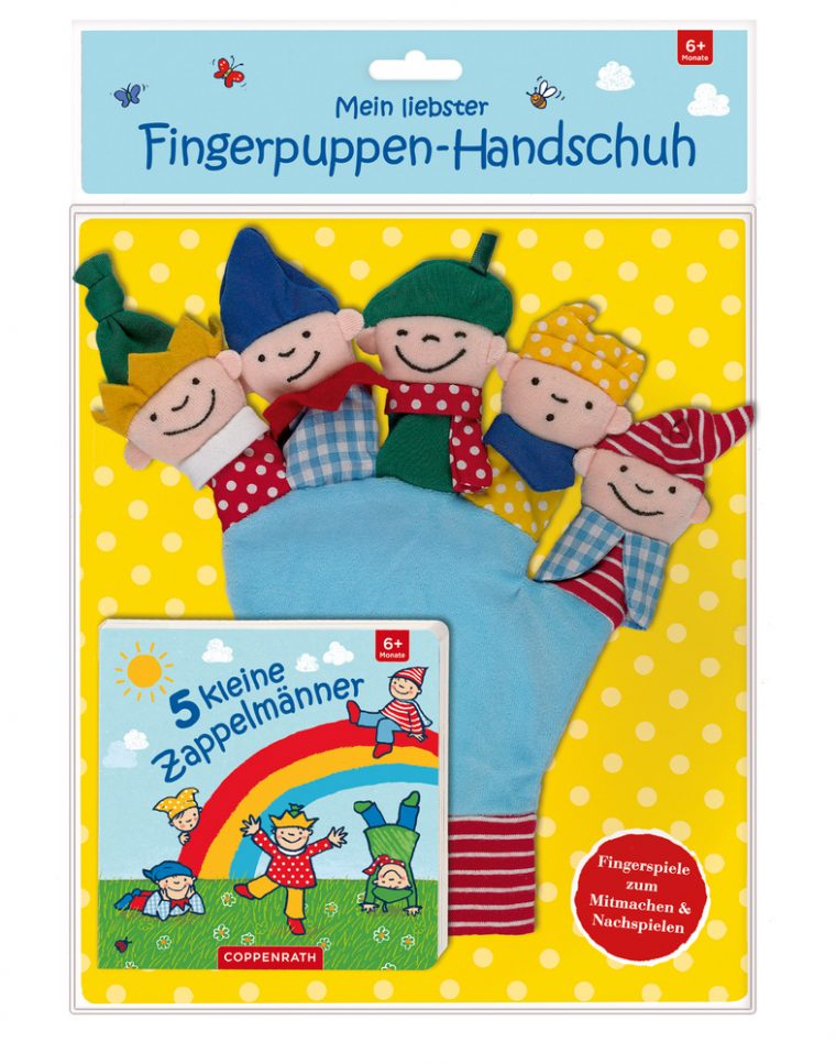 5 Kleine Zappelmänner (Buch U. Fingerpuppen-Handschuh) dedans 10 Kleine Zappelmänner