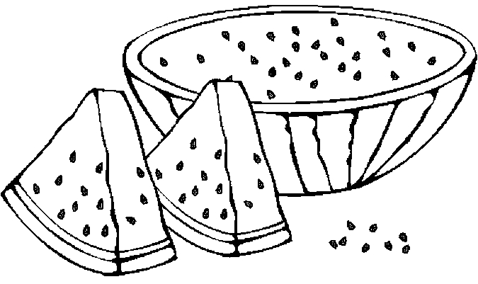 watermelon coloring page