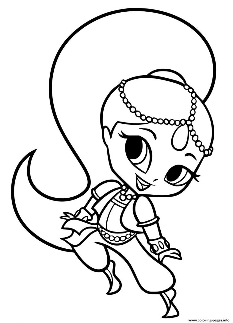 shimmer and shine coloring pages