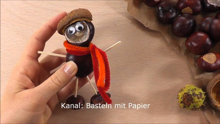 Basteln Mit Kastanien – 2 Bastelideen Für Den Herbst pour Mit Kastanien Basteln Kindergarten