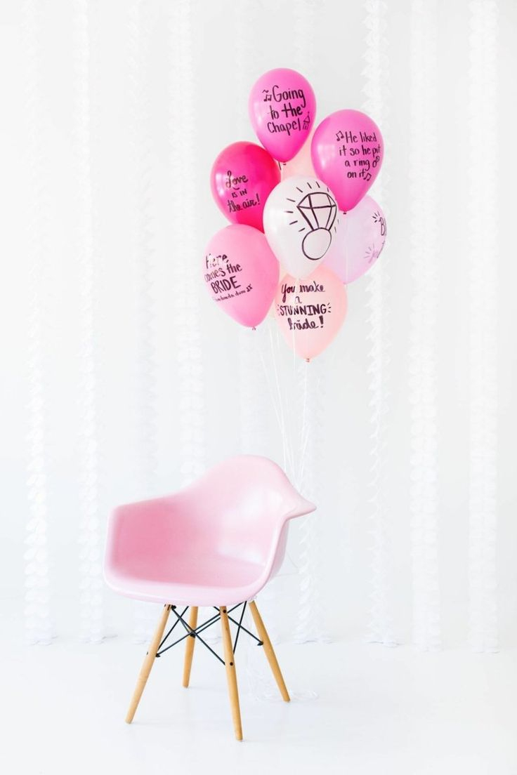 Basteln Mit Luftballons Brautparty-Deko-Rosa-Ballons intérieur Basteln Mit Luftballons