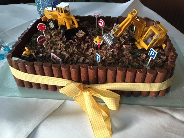 Baustellen Torte | Kinder Kuchen Geburtstag, Torte avec Geburtstagskuchen 2