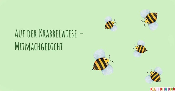Bewegung: Mitmachgedicht – Auf Der Krabbelwiese | Klett serapportantà 10 Kleine Zappelmänner Text