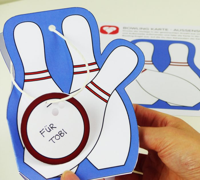 Bowling Karte Als Druckvorlage Für Den Kindergeburtstag à Einladungskarte Bowling