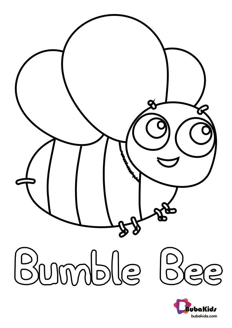 bumble bee coloring page