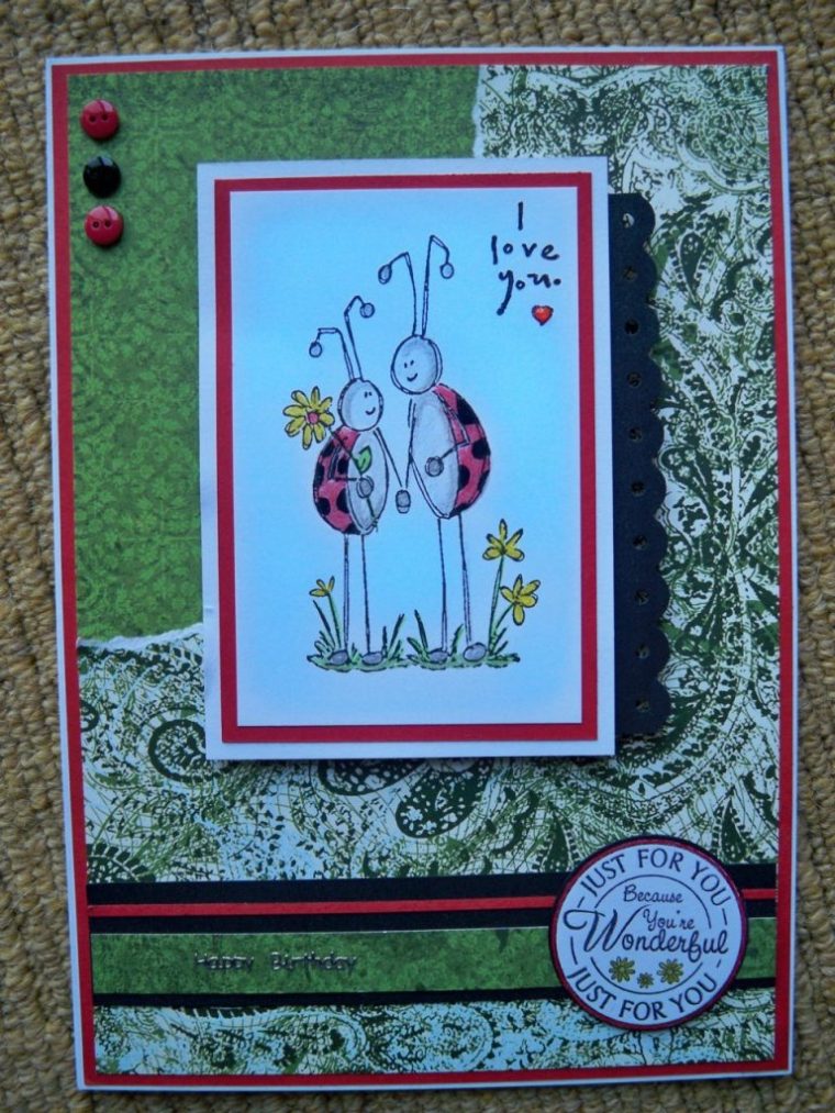 Carte Fait Main Pour Anniversaire | Photo De Carte Fait Main à Carte Pour Anniversaire