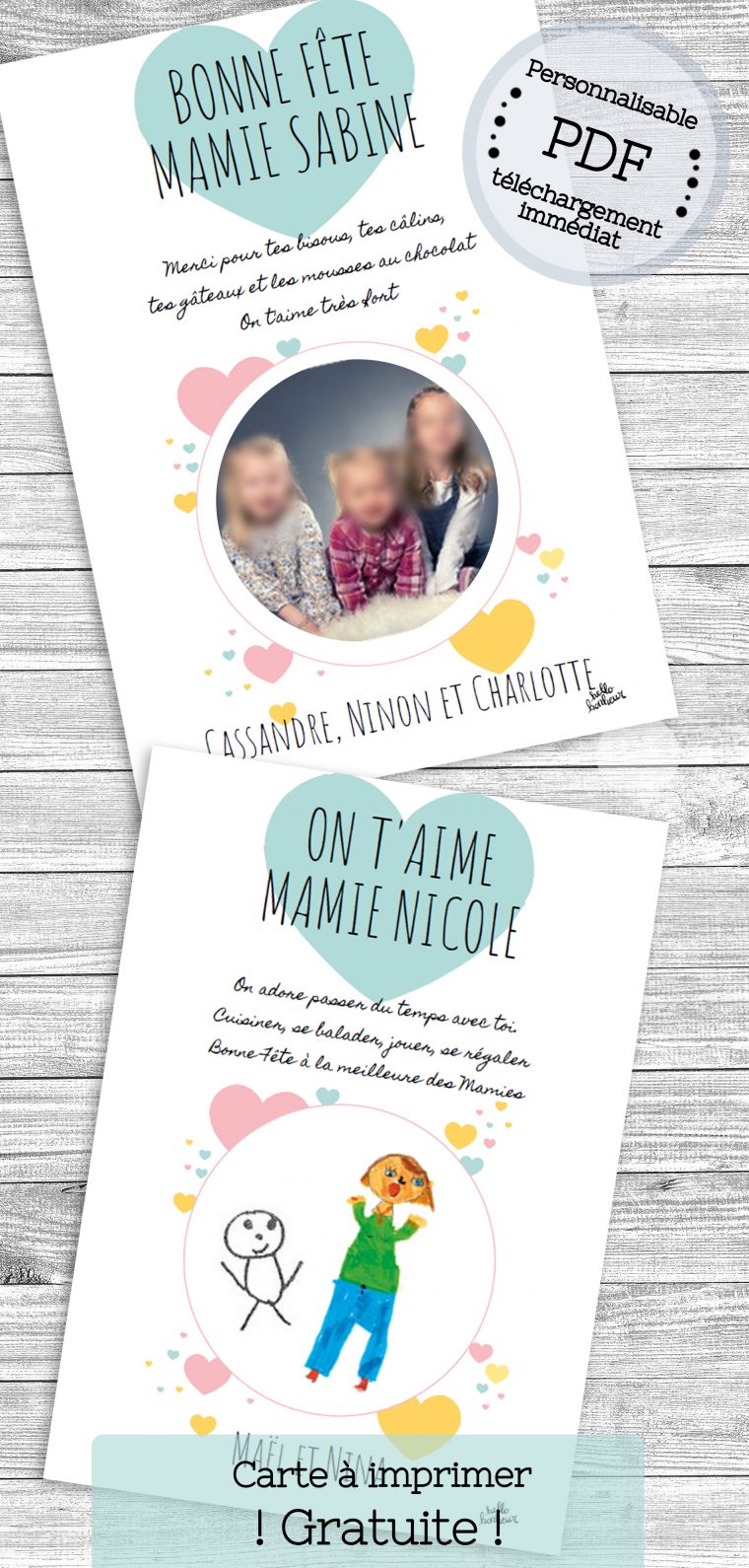 Carte Fête Des Grands-Mères À Imprimer (Gratuite) – Hello dedans Fête Des Grands Mères Carte Fête Des Grands-Mères À Imprimer (Gratuite) – Hello dedans Fête Des Grands Mères