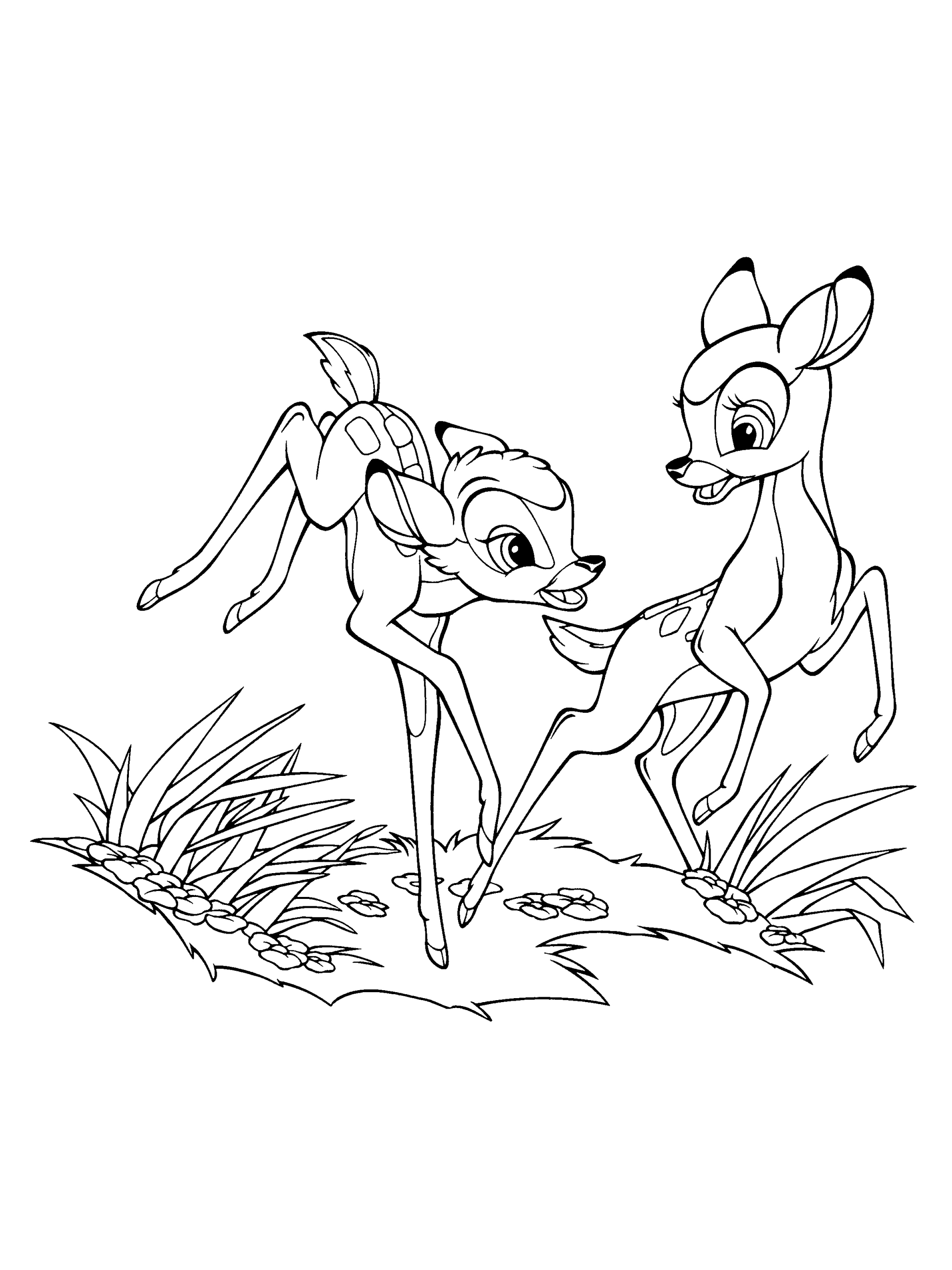 Coloriage Bambi Disney Gratuit À Imprimer dedans Dessins À Colorier Gratuit
