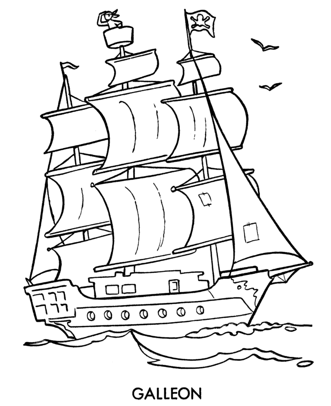 Coloriage Bateau Pirate #138246 (Transport) – Album De intérieur Coloriage Bateau Pirate