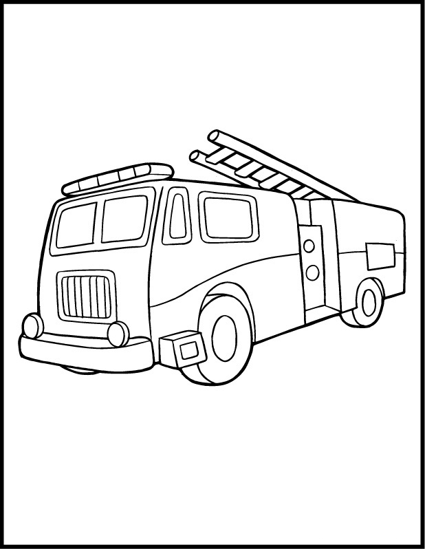 Coloriage Camion De Pompier #135807 (Transport) – Album De pour Coloriage Camion Pompier