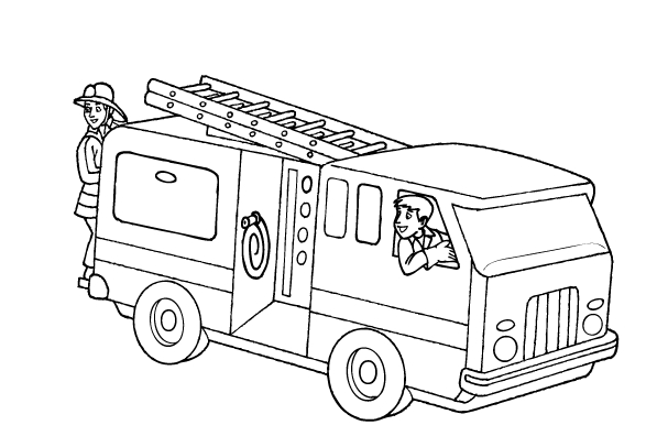 Coloriage Camion De Pompier #135812 (Transport) - Album De encequiconcerne Coloriage Camion Pompier