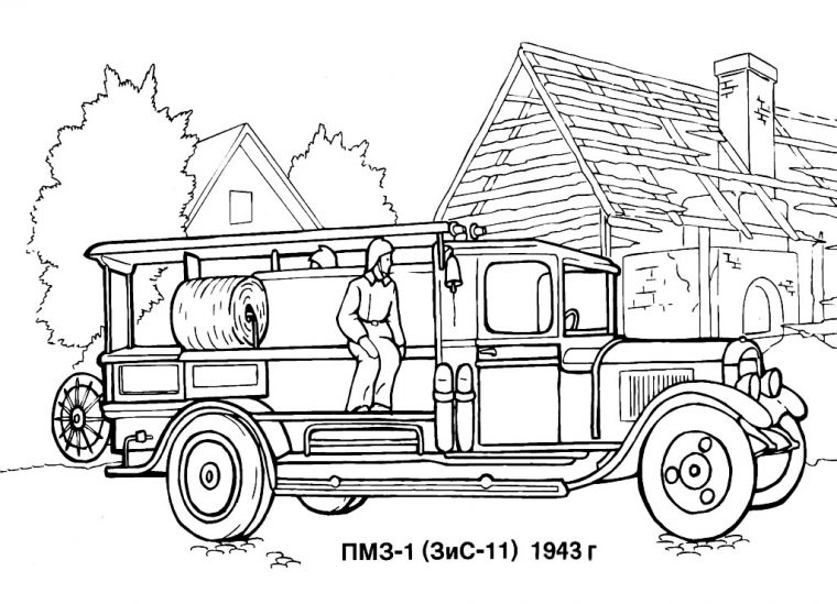 Coloriage Camion De Pompier #135835 (Transport) – Album De dedans Coloriage Camion Pompier
