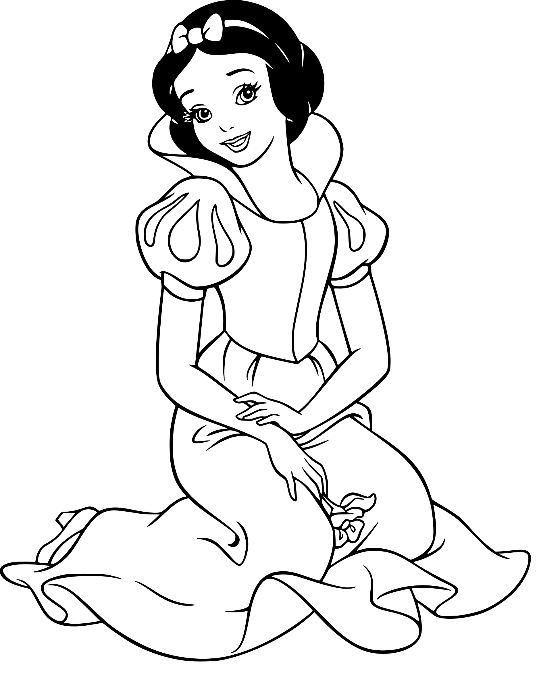 Coloriage Disney Princesse Blanche-Neige À Imprimer Sur avec Coloriage Princesse Gratuit