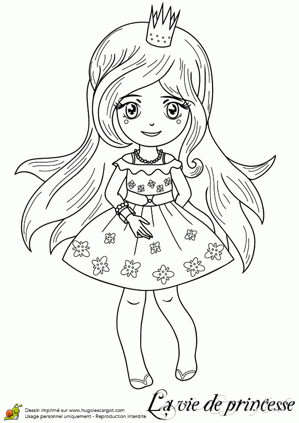 Coloriage D'Une Princesse En Petite Robe D'Été intérieur Coloriage De Princesse Coloriage D'Une Princesse En Petite Robe D'Été intérieur Coloriage De Princesse