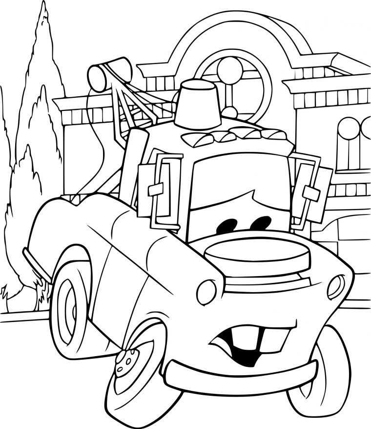 Coloriage Martin Cars À Imprimer Sur Coloriages intérieur Dessin A Imprimer Cars