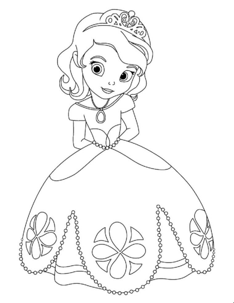 Coloriage Princesse Sofia Disney À Imprimer Et Colorier avec Coloriage Princesse Gratuit