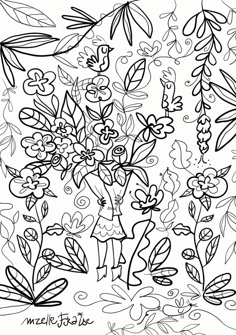 Coloriage Sur Le Printemps – Dessin Et Coloriage intérieur Coloriage De Printemps