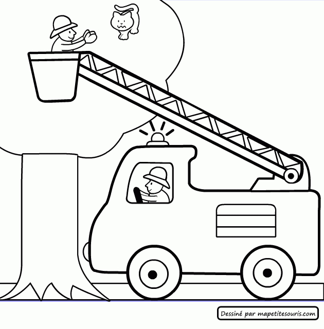 Dessin A Colorier Camion De Pompier intérieur Coloriage Camion Pompier Dessin A Colorier Camion De Pompier intérieur Coloriage Camion Pompier