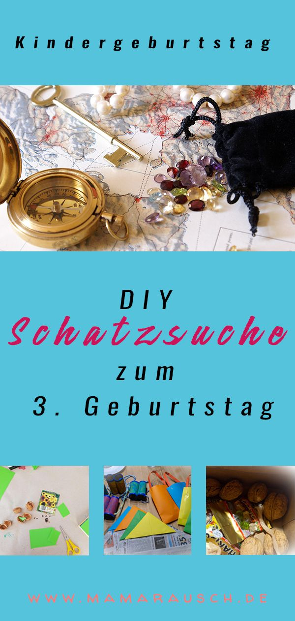 Diy Schatzsuche Für Kleine Entdecker Zum 3. Geburtstag ♥ avec Quizfragen Für Kindergartenkinder