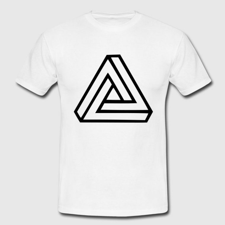 Dreieck – Illusion / Optische Täuschung T-Shirt | Spreadshirt pour Optische Täuschung Dreieck
