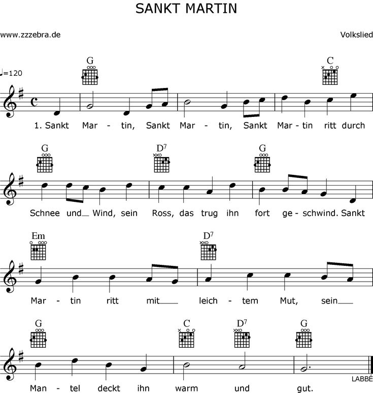 Druckansicht: Sankt Martin – Liederbaum, Kinderlieder Und avec Liedtext Ich Geh Mit Meiner Laterne