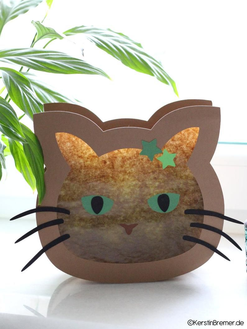 Ebook Katzen Laterne • Bastelanleitung • Laterne Für St concernant St