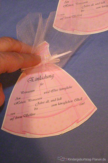 Einladung Für Prinzessin Geburtstag Kleid | Einladung concernant Kindergeburtstag Prinzessin Basteln