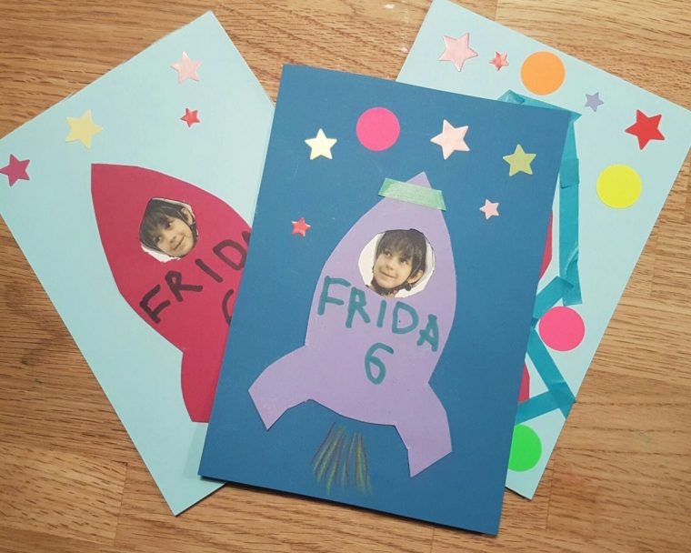 Einladung Rakete Kindergeburtstag | Happy Birthday Cards pour Einladungen Kindergeburtstag Basteln