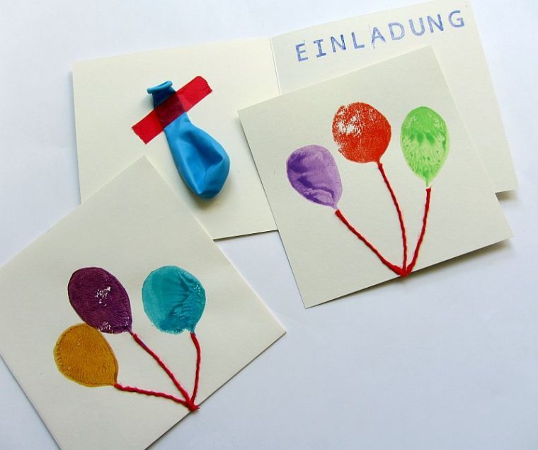 Einladungen_Luftballons | Einladung Kindergeburtstag tout Geburtstagseinladung Kinder
