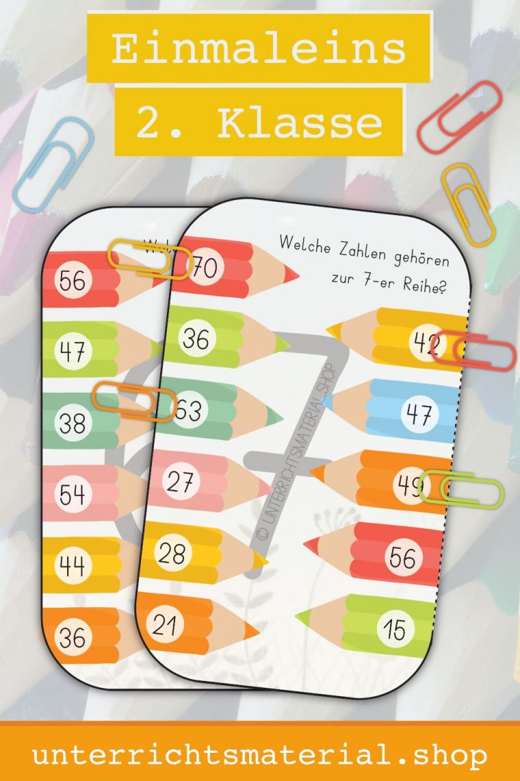 Einmaleins Klasse 2 | Einmaleins Lernen, Einmaleins dedans Lernspiele Kindergarten